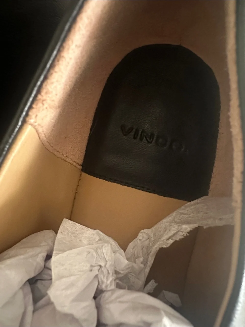Vince Black Leather Penny Loafers